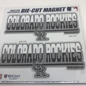 Die Cut magnet Colorado Rockies
